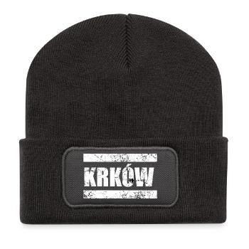 KRKW Cracovie Cracovie Polska Pologne Cadeau - Beanie recyclé à patch - charbon - Devant