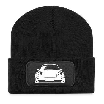 liberty walk cars widebody Symbol Autos Grafik - Recycelte Patch Beanie - Schwarz - Vorne