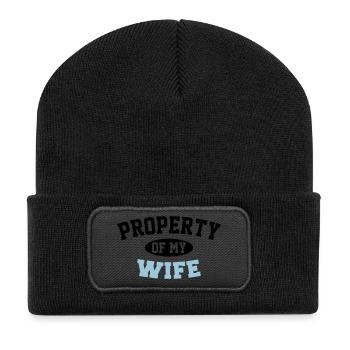 Property Of My Wife - Recycled Patch Beanie - black - Front