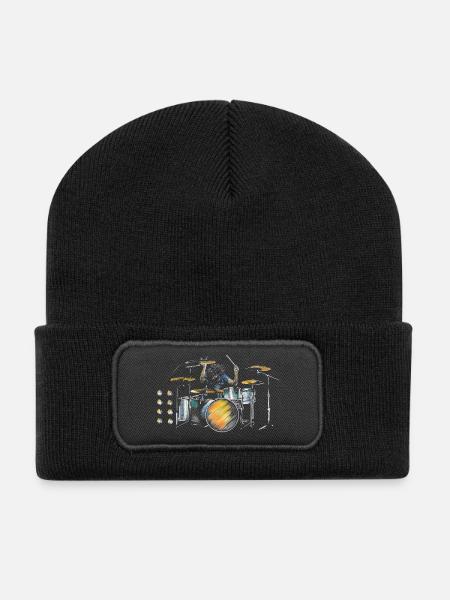 drummer - Recycled Patch Beanie - black