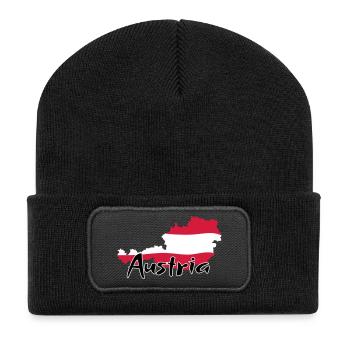 Austria - Recycled Patch Beanie - black - Front