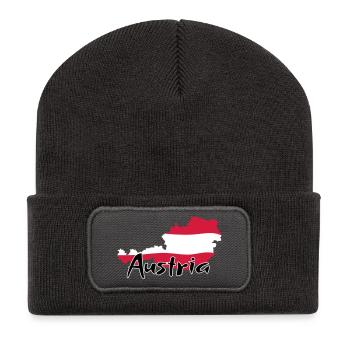 Austria - Recycled Patch Beanie - dark grey - Front