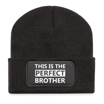 Bruder - Recycelte Patch Beanie - Dunkelgrau - Vorne