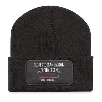 Projektorganisation Fachwirtin Abschluss - Recycelte Patch Beanie - Dunkelgrau - Vorne