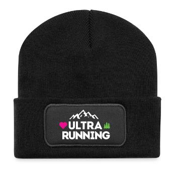 Ultra Running – My Love - Recycled Patch Beanie - black - Front