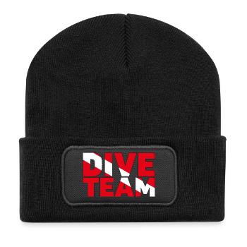 Dive Team. Perfect design for your diving team. - Recycled Patch Beanie - black - Front