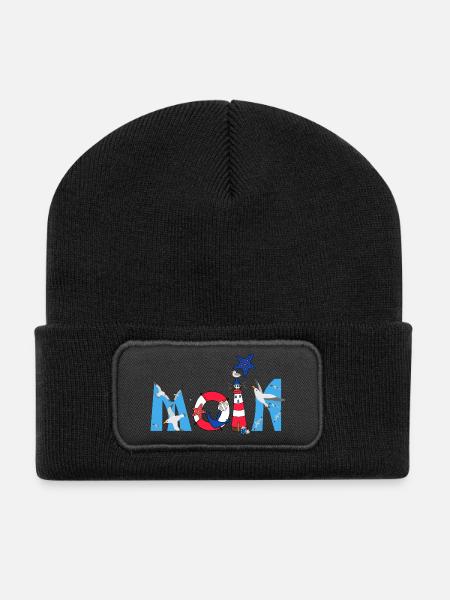 Moin Kinder Motiv - Recycelte Patch Beanie - Schwarz