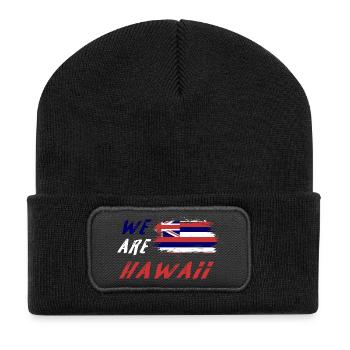 Wir sind Hawaii - Recycelte Patch Beanie - Schwarz - Vorne