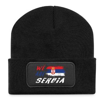 Nous sommes la Serbie - Beanie recyclé à patch - noir - Devant