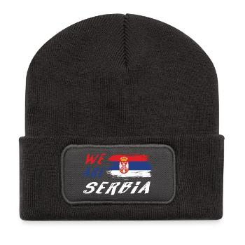 Nous sommes la Serbie - Beanie recyclé à patch - charbon - Devant