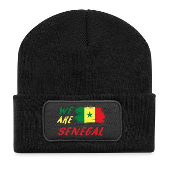 Nous sommes le Sénégal - Beanie recyclé à patch - noir - Devant