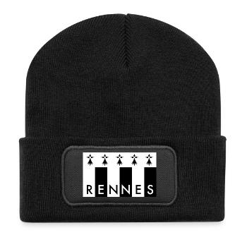 RENNES France Frankreich - Recycled Patch Beanie - black - Front