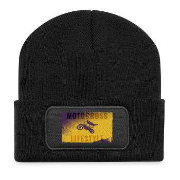 Motocross Lifestyle Jump - Recycled Patch Beanie - black - Front