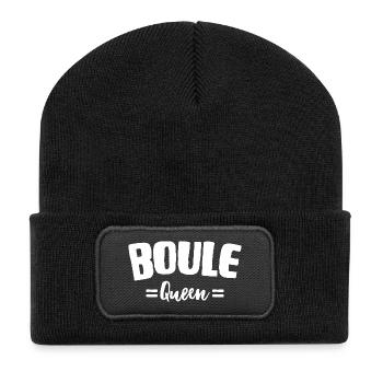 Boules Boules Queen pour Bouler Boccia Jeu Botcha - Beanie recyclé à patch - noir - Devant