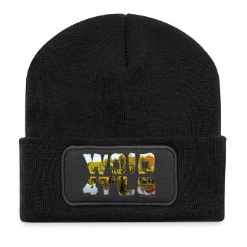 woid4tla - Wald4tler, Austrian dialect - Recycled Patch Beanie - black - Front