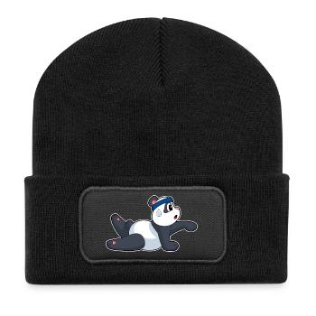 Panda Yoga Fitness Gymnastics - Recycled Patch Beanie - black - Front