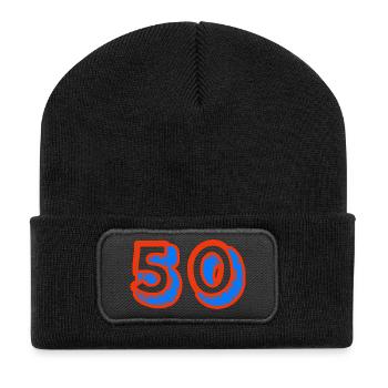 50. 50 YEARS. 50th ANNIVERSARY. 50TH ANNIVERSARY. - Recycled Patch Beanie - black - Front