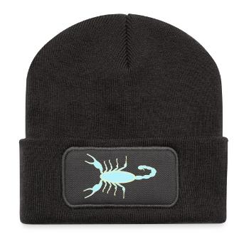 Imperial Scorpion Ultraviolet Glow - Recycled Patch Beanie - dark grey - Front
