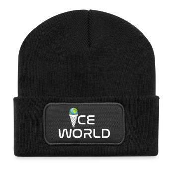 World - Recycled Patch Beanie - black - Front