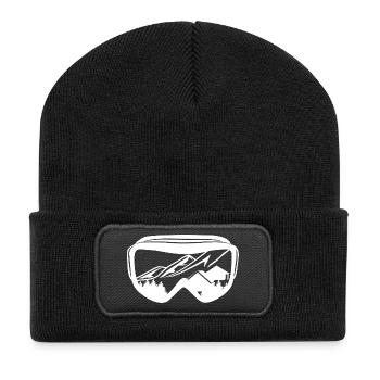 Lunettes de snowboard - Beanie recyclé à patch - noir - Devant