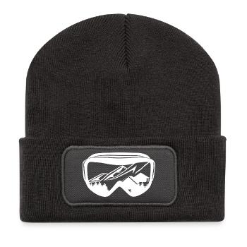 Snowboarding Brille - Recycelte Patch Beanie - Dunkelgrau - Vorne