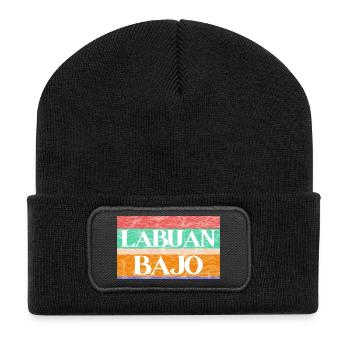 Labuan Bajo, Indonesia - Recycled Patch Beanie - black - Front