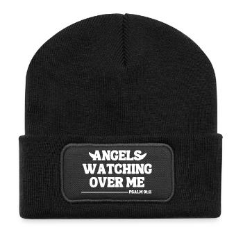 Angels Watching Over Me – Psalm 91:11 - Recycled Patch Beanie - black - Front
