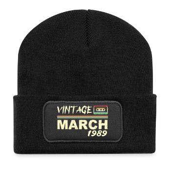 März 1989 - März 1989 - Recycelte Patch Beanie - Schwarz - Vorne