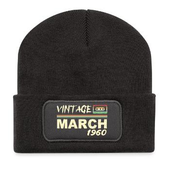 März 1960 - März 1960 - Recycelte Patch Beanie - Dunkelgrau - Vorne
