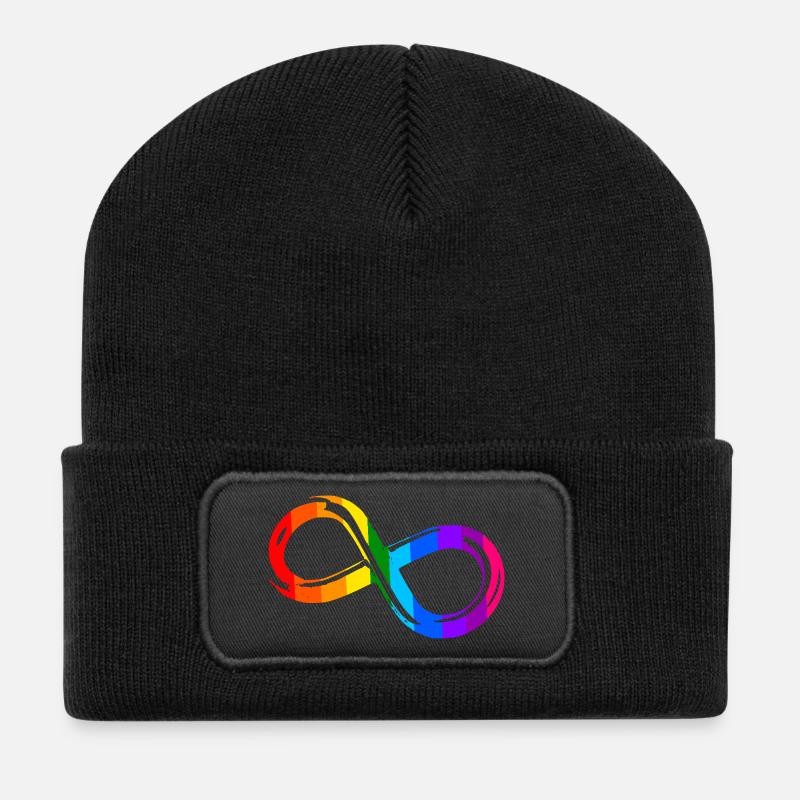 Different, Not Less – Autism Acceptance - Recycled Patch Beanie - black