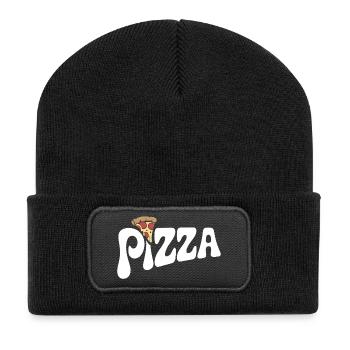 Pizza - Fast Food Lover Design - Recycled Patch Beanie - black - Front