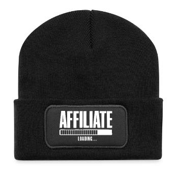 Affiliate Loading Online Business Affiliate - Recycled Patch Beanie - black - Front