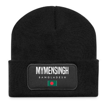 Mymensingh Bangladesh - Recycled Patch Beanie - black - Front