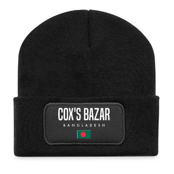 Cox's Bazar Bangladesh - Recycled Patch Beanie - black - Front