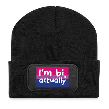 Bisexual Flagge Quote Pride Flag Design CSD - Recycled Patch Beanie - black - Front