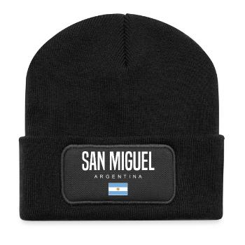 San Miguel Argentina Argentinian - Recycled Patch Beanie - black - Front