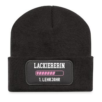 Varnisher apprenticeship 1 year apprenticeship painter - Recycled Patch Beanie - dark grey - Front