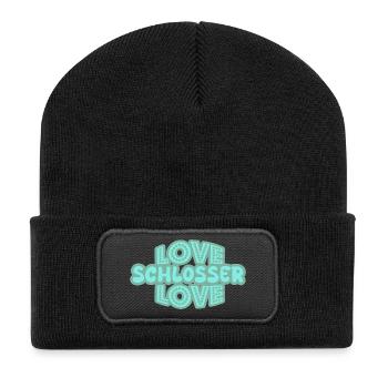 Gift for locksmith - Recycled Patch Beanie - black - Front