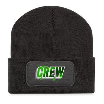 Crew - Recycelte Patch Beanie - Dunkelgrau - Vorne