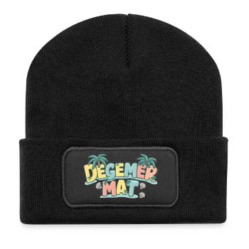 Bretonischer Stolz Kultur Degemer Mat Kulturregion - Recycelte Patch Beanie - Schwarz - Vorne