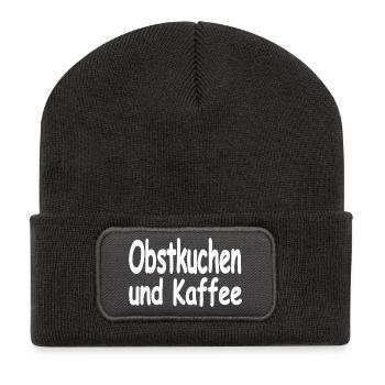 Kuchen - Recycelte Patch Beanie - Dunkelgrau - Vorne