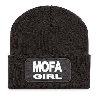 Mofa - Recycelte Patch Beanie - Dunkelgrau - Vorne