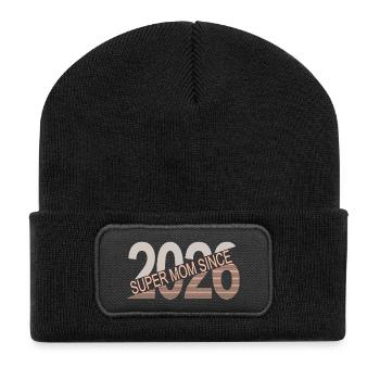 Super_mom_since_2026 - Recycled Patch Beanie - black - Front