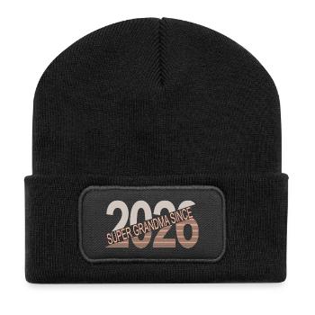 Super_grandma_since_2026 - Recycled Patch Beanie - black - Front