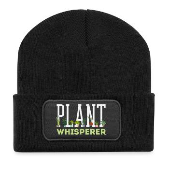 Garten- Und Pflanzenliebhaber Geschenke - Recycelte Patch Beanie - Schwarz - Vorne