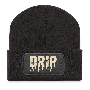 Melting Liquid Text Urban Style - Recycled Patch Beanie - dark grey - Front