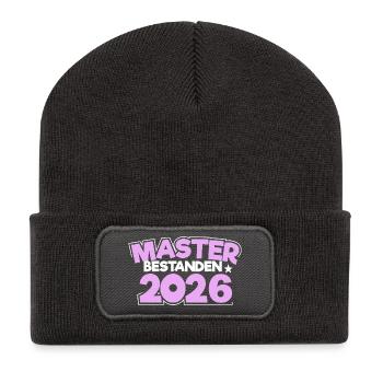 Master 2026 Graduation Graduation - Recycled Patch Beanie - dark grey - Front