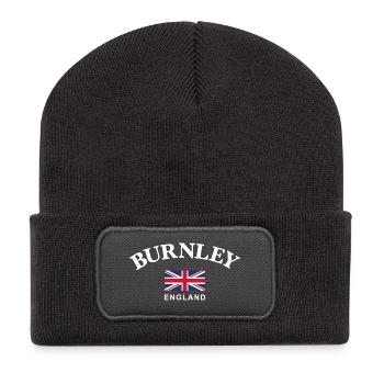 Burnley, England - Recycled Patch Beanie - dark grey - Front