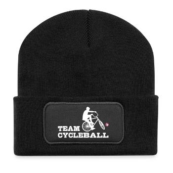 Team Cycleball, Cycling Ball, Cycling Ballers, Indoor Cycling - Recycled Patch Beanie - black - Front