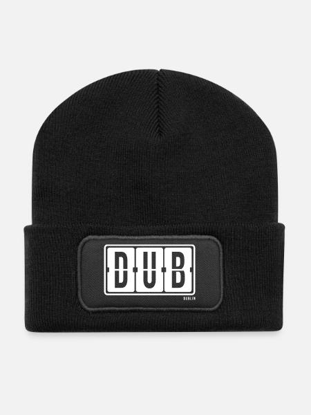 Dublin DUB, City Souvenir Hoodie, T-Shirt, Tasse - Recycelte Patch Beanie - Schwarz